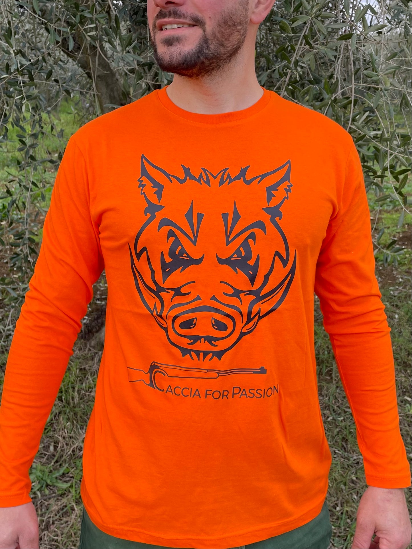 MAGLIA MANICHE LUNGHE _ #WILDBOARPASSION _ ORANGE